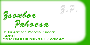 zsombor pahocsa business card